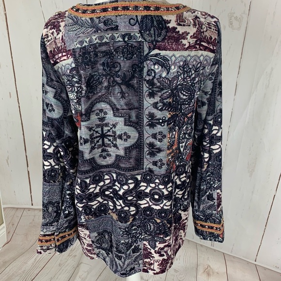 Soft Surroundings Venetian Velvet tunic Top - Picture 10 of 12